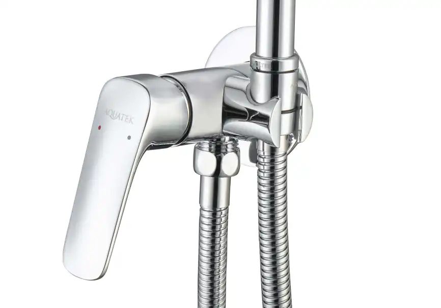 Смеситель с гигиеническим душем Aquatek Вега AQ1019CR, Хром фото 5