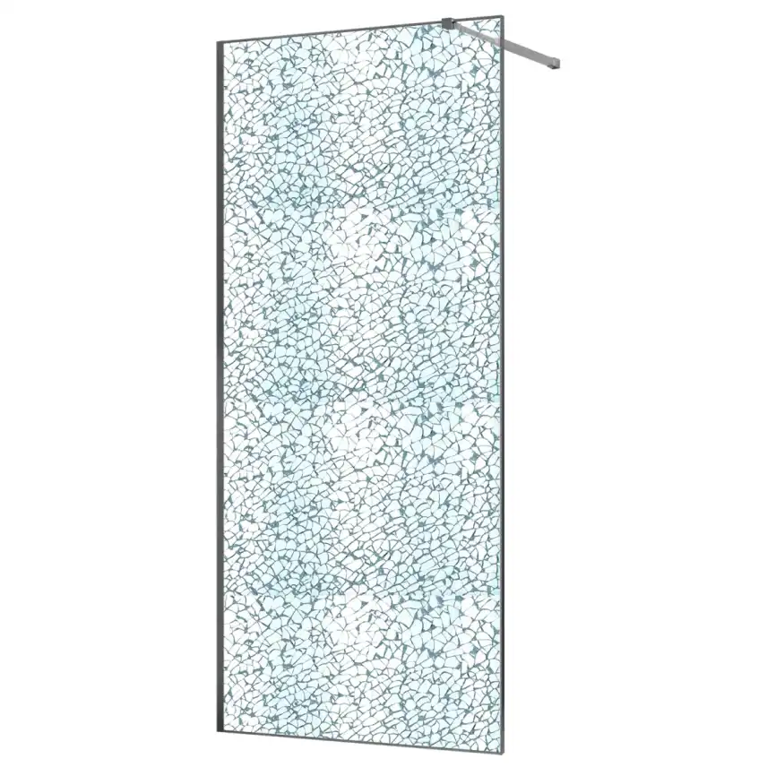 Душевая перегородка Azario Walk-in 100 AZ-275-100-MGR-CBR стекло 13 мм с узором 