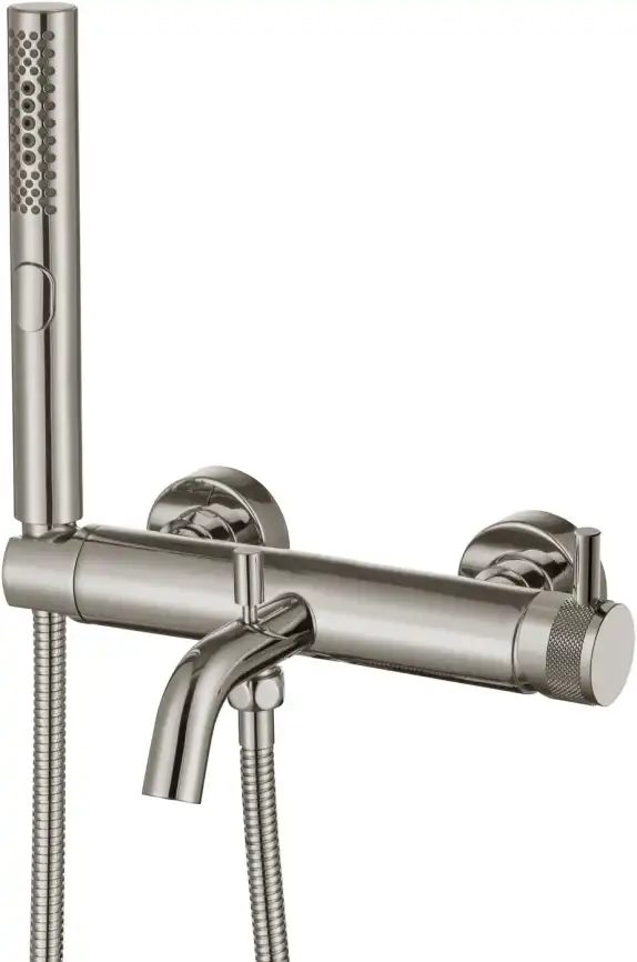 Смеситель для ванны Allen Brau Priority 5.31D10-BN, однорычажный, с коротким изливом, Никель брашированный фото 1