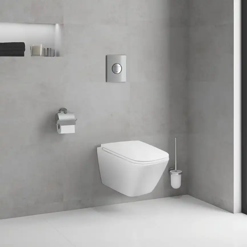 Подвесной унитаз Azario Pro PRO-002 безободковый, с сиденьем микролифт, Белый глянцевый фото 11