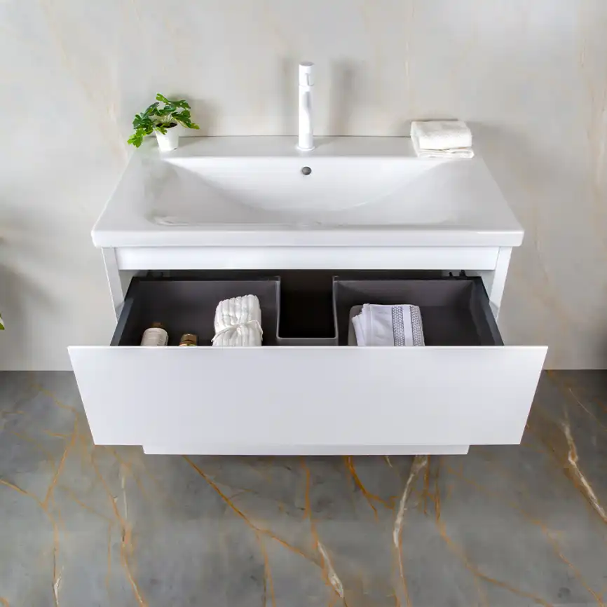 Тумба с раковиной AVS Гармония 80 белая, N821-07-800WG-01-810WG фото 11