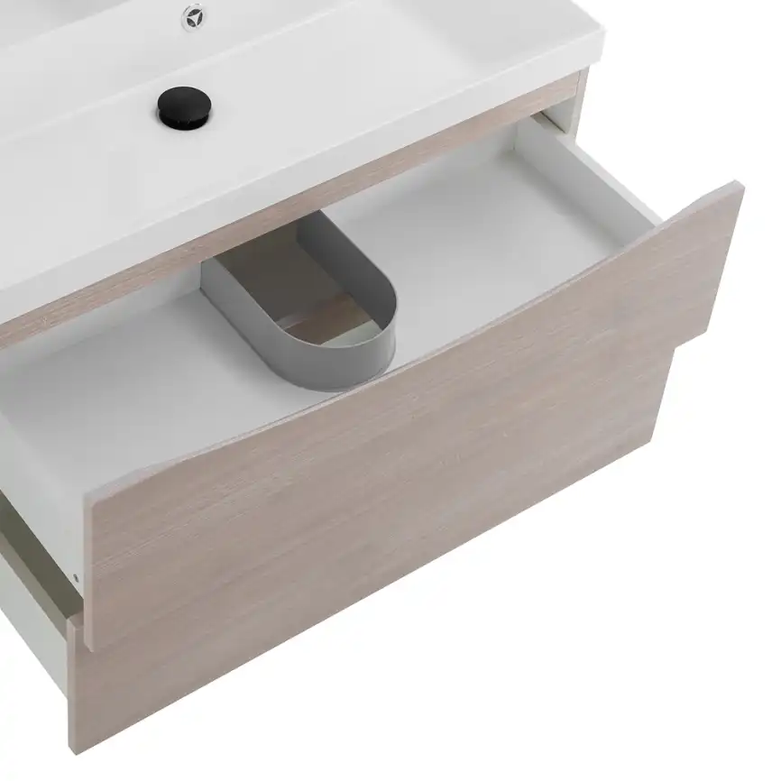 Тумба под раковину BelBagno MARINO-800-2C-SO-RG-P подвесная Rovere Grigio фото 10