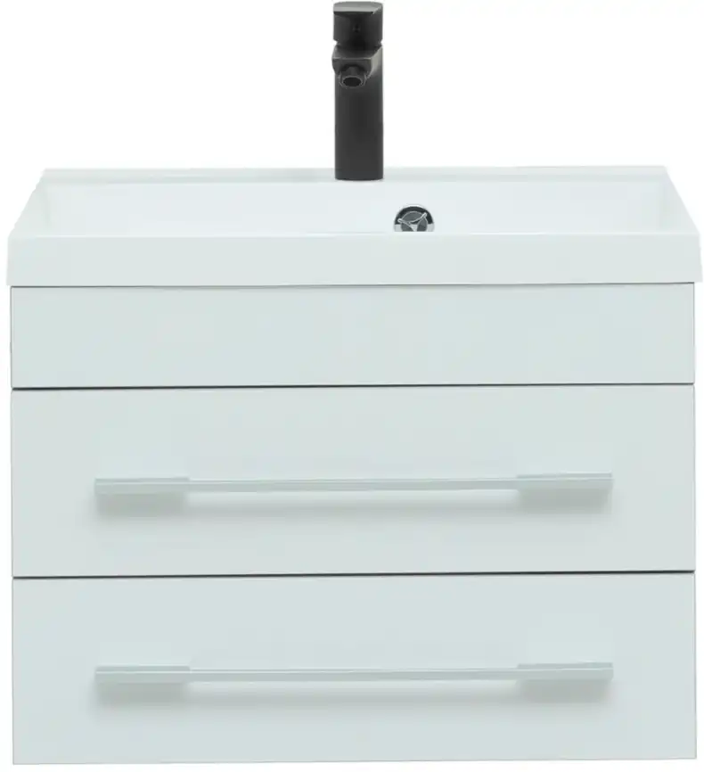 Тумба под раковину Aquanet Верона 58 белый (подвесная 2 ящика) 176667 фото 6