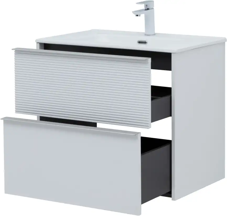 Тумба под раковину Aquanet Вита 70 белый матовый, подвесная, 330476 фото 11