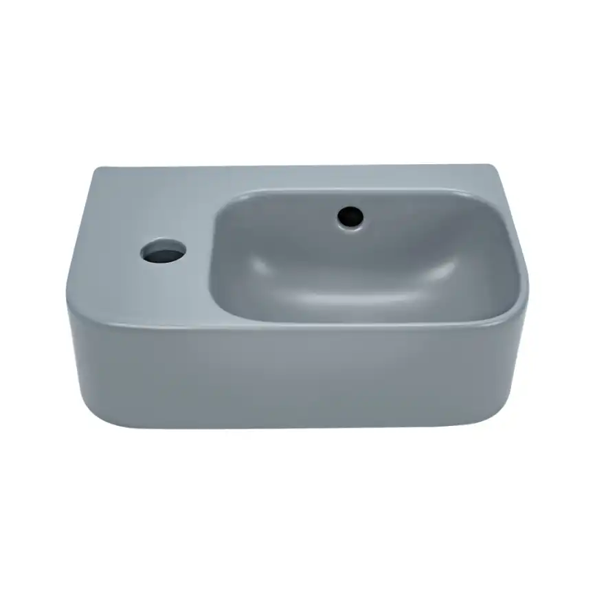 Рукомойник AVS Грэйс 37x25 R, голубой матовый фото 2