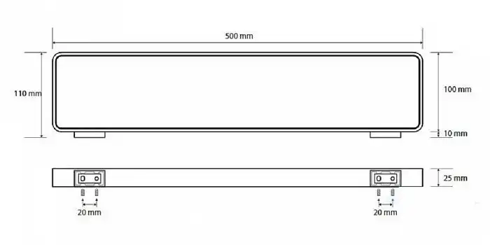 Полка стеклянная 50 см BEMETA SOLO хром 139102312 фото 2