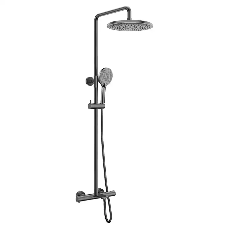 Душевая система AVS Elegant 811-421-GM, оружейная сталь фото 2