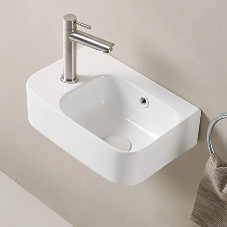 Рукомойник AVS Грэйс 37x25 R, белый фото 2