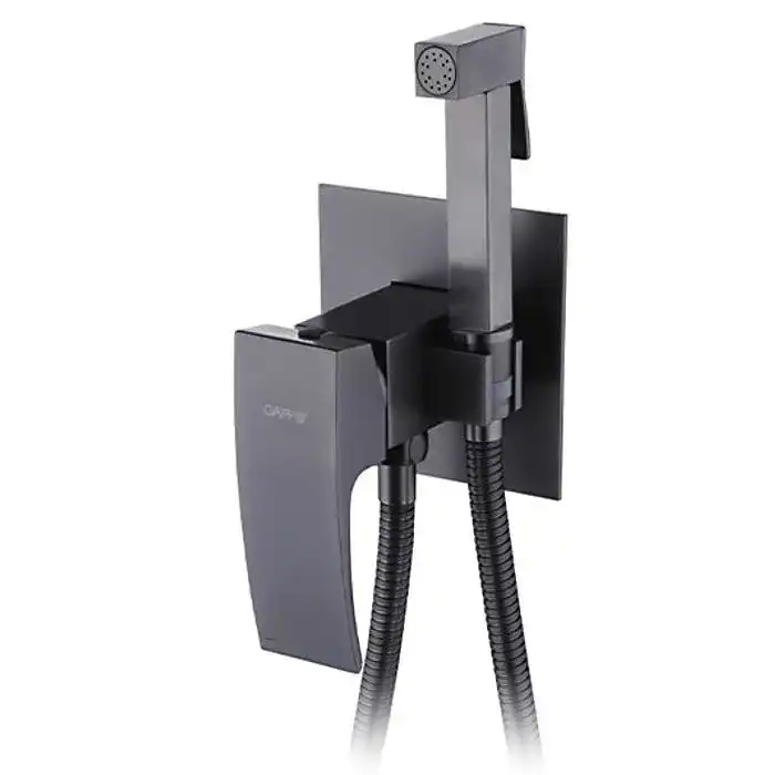 Гигиенический душ со смесителем Gappo G7207-9 встраиваемый, Оружейная сталь фото 1