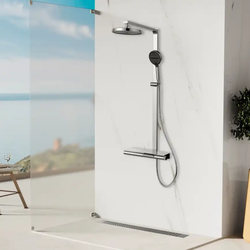 Душевая система  Vincea Aspire VSFS-4AS1CH VSFS-4AS1CH для ванны с изливом, хром фото 1