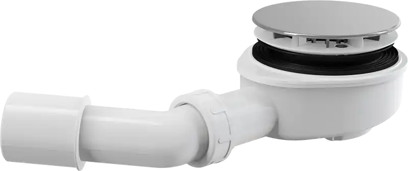 Сифон для душевого поддона Alcadrain заниженный, хромированный (AG210272100) фото 1