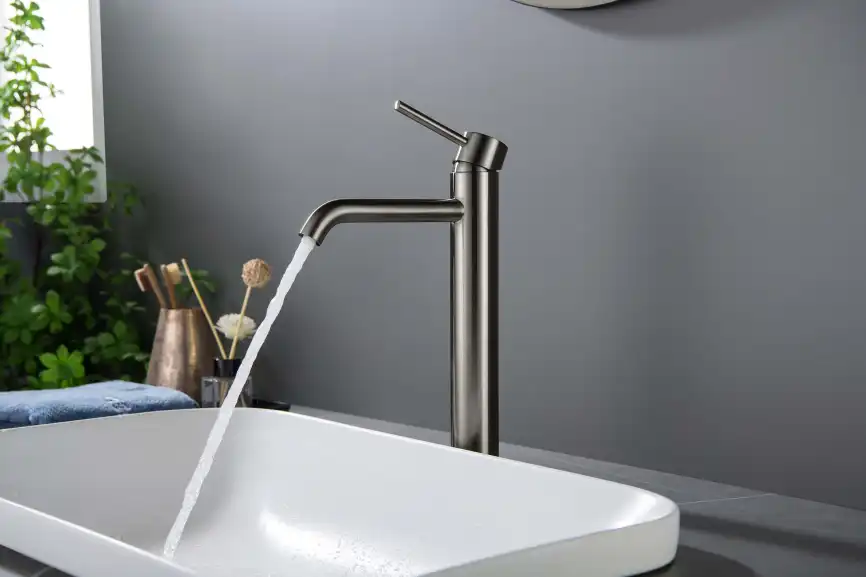 Смеситель для раковины Aquatek Европа AQ1304BGM, Оружейная сталь фото 3