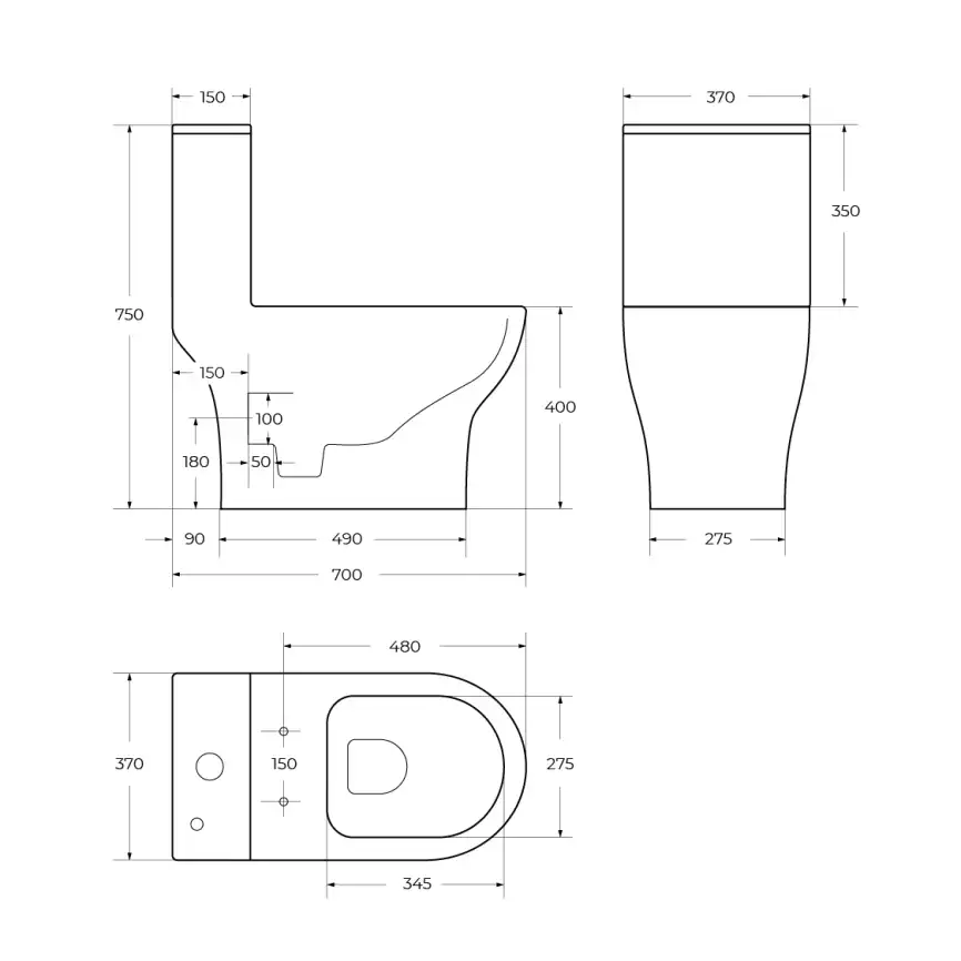 Унитаз-моноблок BelBagno LOUNGE BB8618CPR-MN/SC, безободковый, с сиденьем микролифт, Белый фото 10