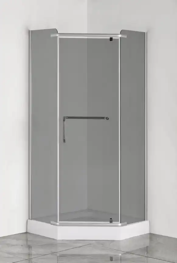 Душевой уголок Loranto 90х90  CS-816S B 90 (GRAY), профиль сатин, стекло Тонированное фото 2