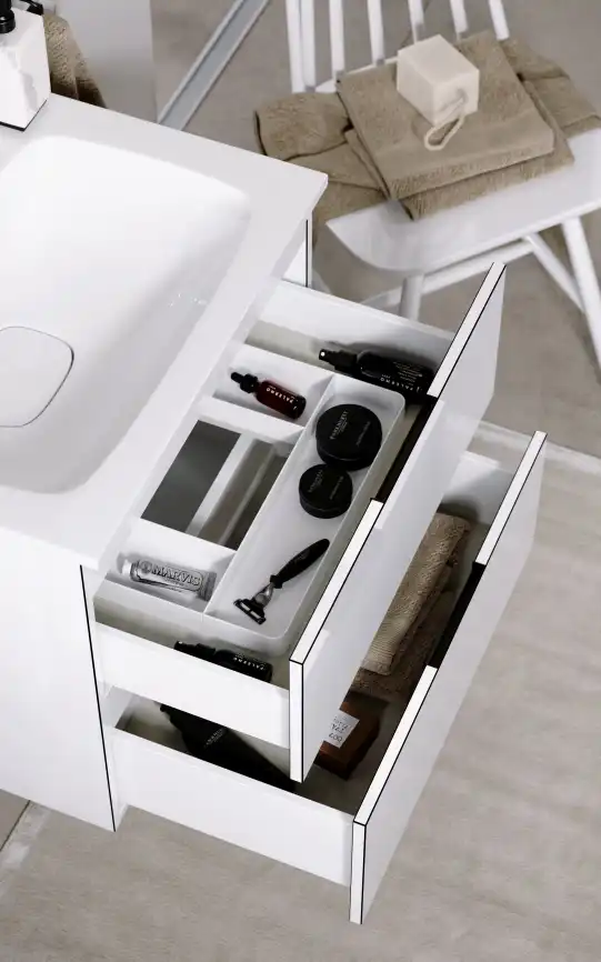 Тумба с раковиной подвесная Aqwella 5 Stars Accent 60 см, ACC0106W, цвет Белый фото 6