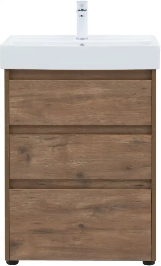 Тумба под раковину Aquanet Nova Lite 60 дуб рустикальный (3 ящика) 302471 фото 7