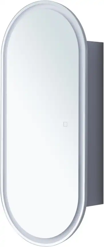 Зеркальный шкаф Aquanet Монте 40 белый, с LED подсветкой, 344786 фото 8