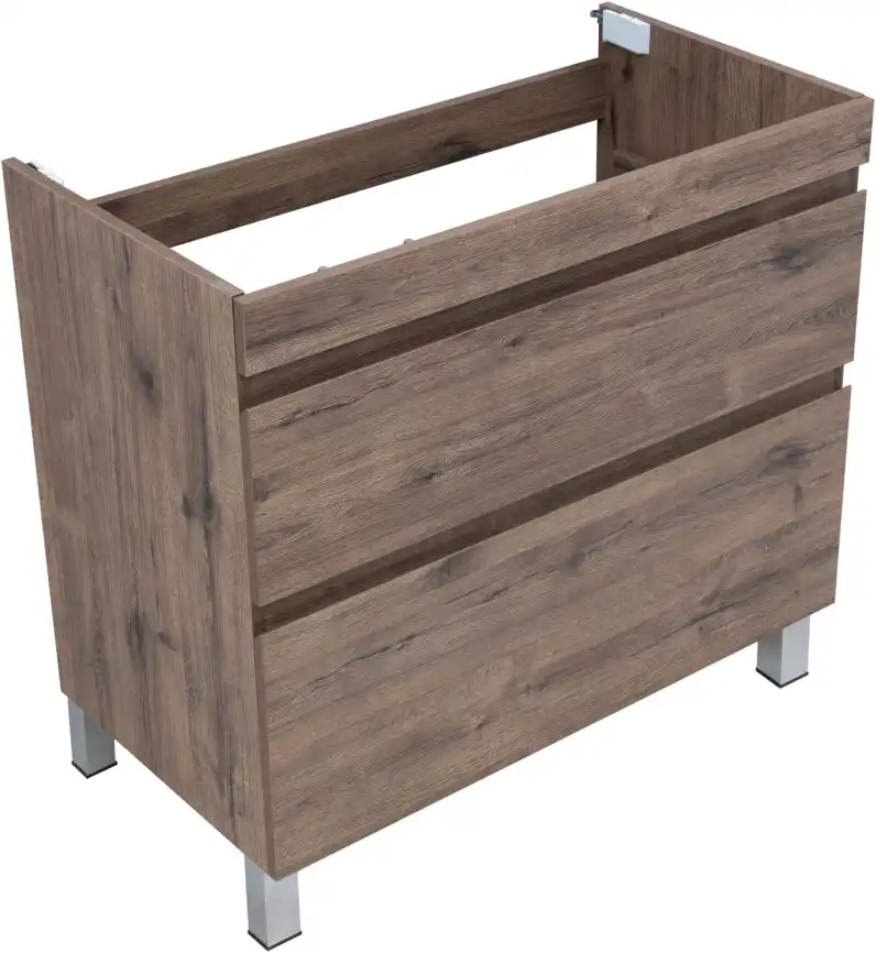 Тумба под раковину Aquanet Нота New 90 напольная, дуб веллингтон табак, 344145 фото 9