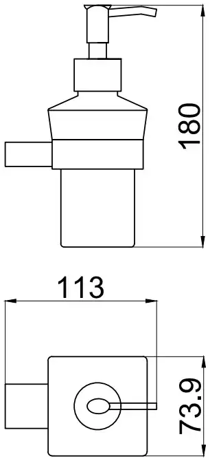 Дозатор для жидкого мыла Allen Brau Infinity 6.21006-00 белый/хром фото 2