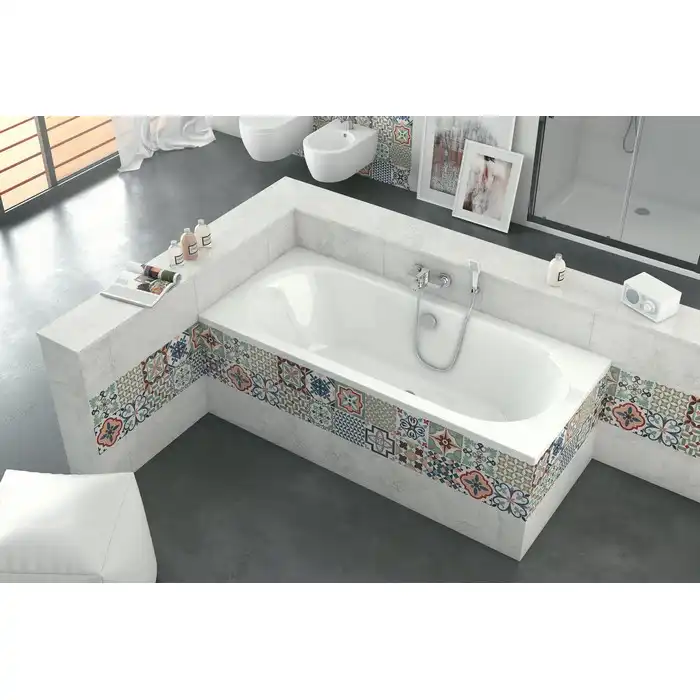 Акриловая ванна Excellent Oceana Slim 170х75 WAEX.OCE17WHS с тонким бортом, встраиваемая, Белая фото 6