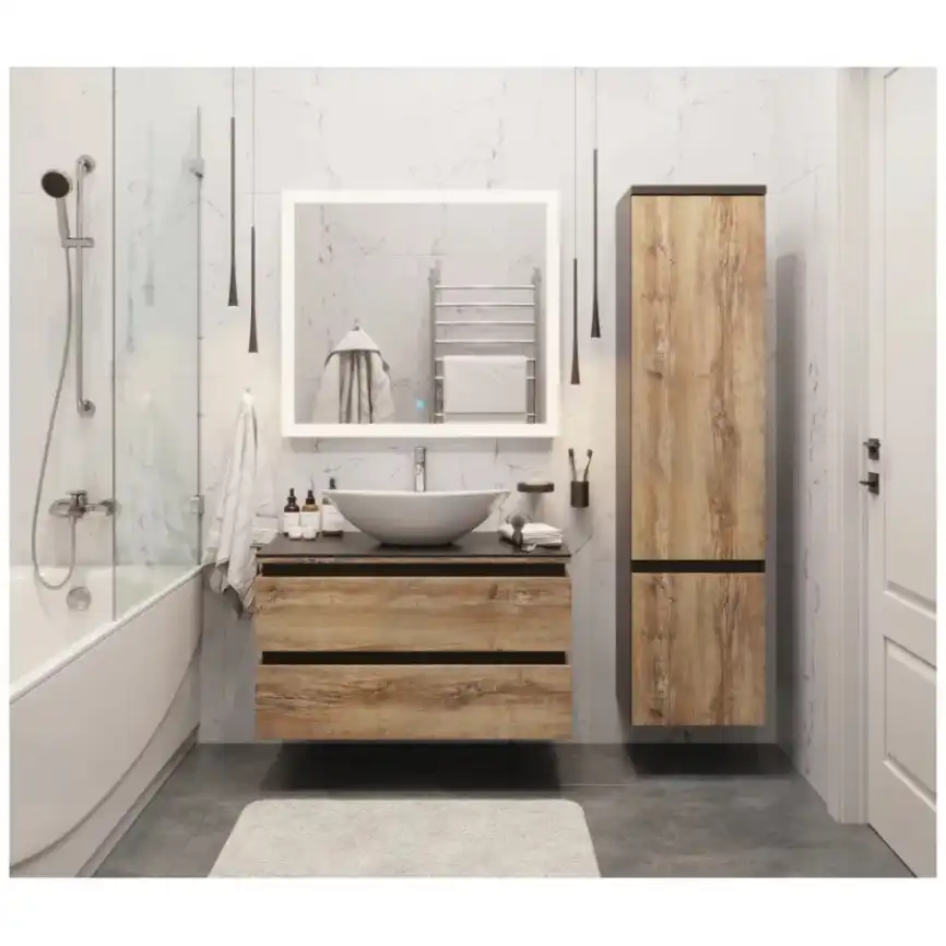 Пенал AURA ТРИУМФ 40 подвесной Славянский Дуб  правый фото 2