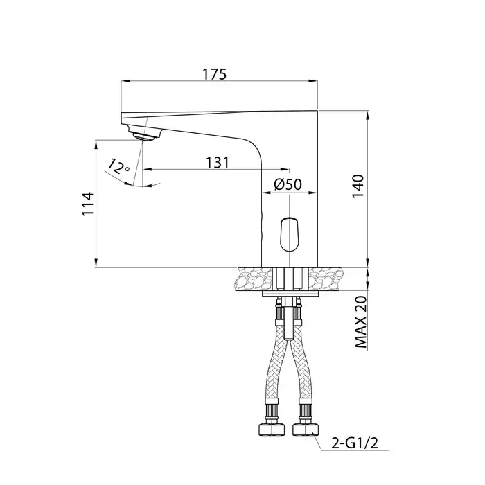 Смеситель для раковины IDDIS Pulse PULSBS3i86  цвет, Глянцевый хром фото 3