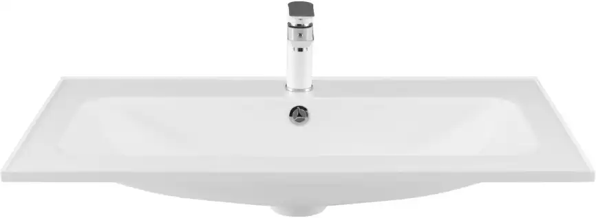 Раковина Aquanet Арт 90 318928 прямоугольная, Белая глянцевая фото 3