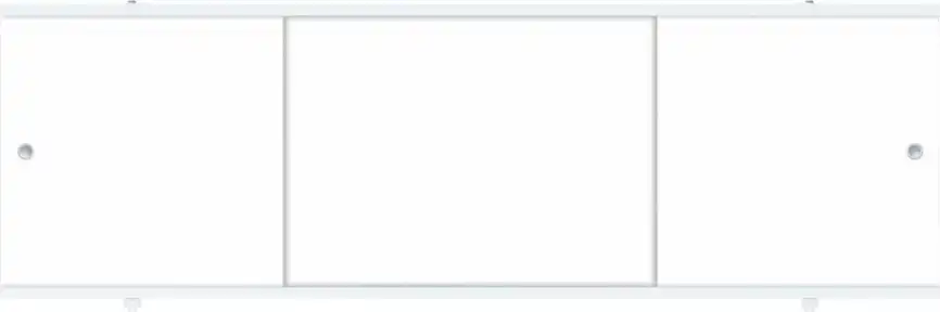 Фронтальный экран раздвижной 154 Aquanet Premium, Белая фото 1