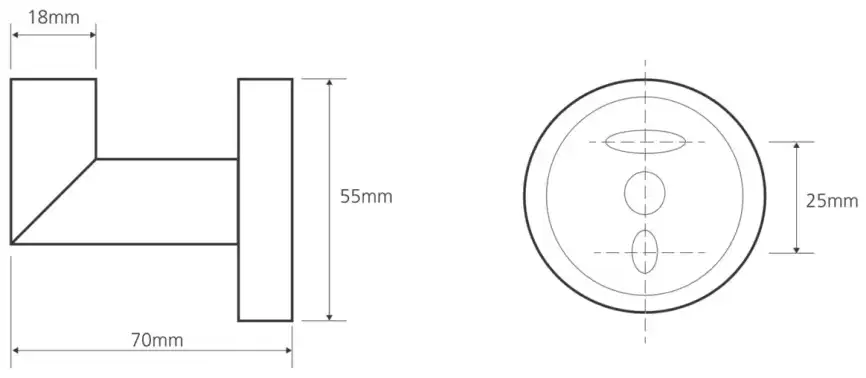 Крючок 5,5 см BEMETA Omega 104206022 хром 104206022 фото 2