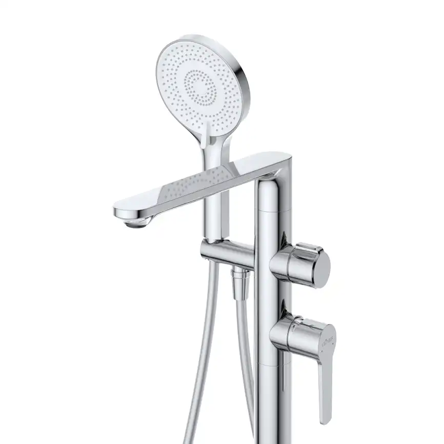 Напольный смеситель для ванны Cezares LUX-VDP-01, Хром фото 3