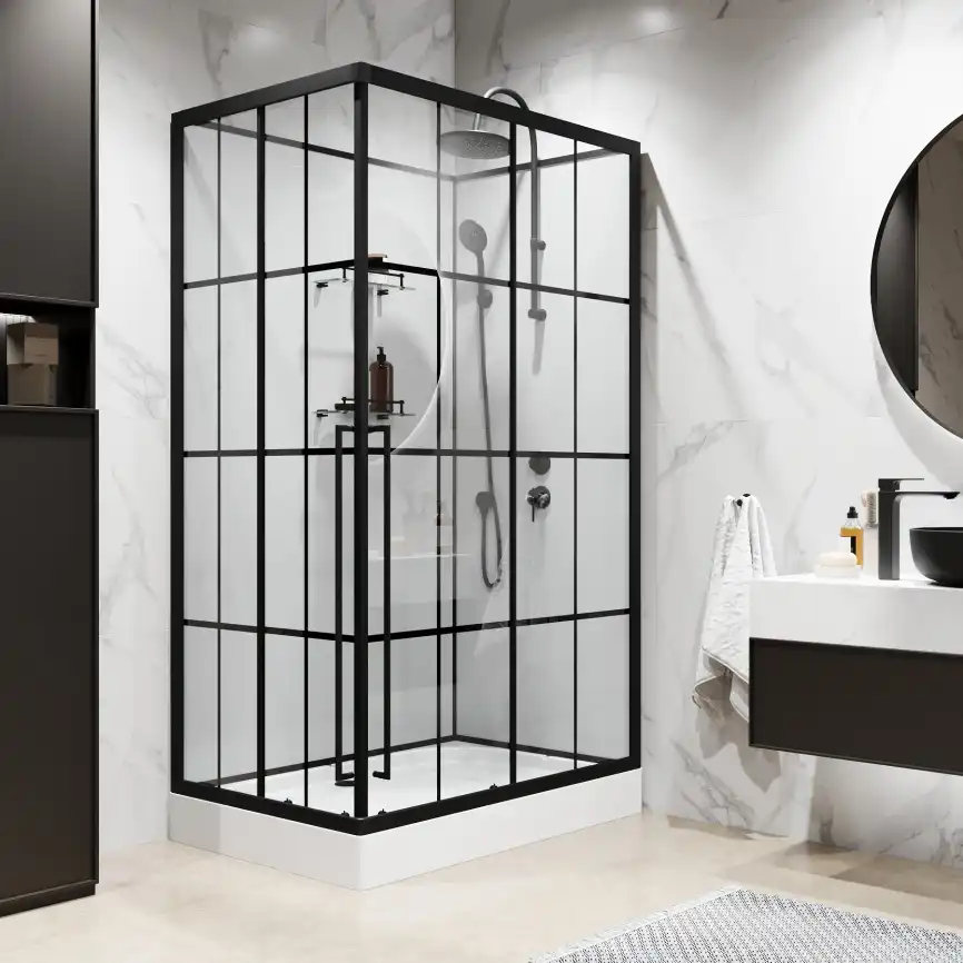 Душевая кабина Niagara Standart 100х80х225 ST100/80/15QR/KL/BKT низкий поддон, без гидромассажа фото 2