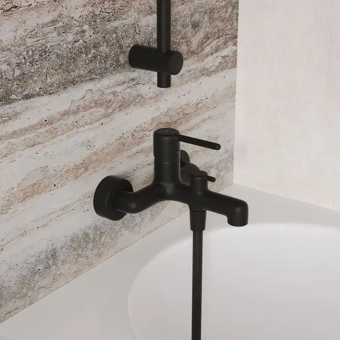 Смеситель для ванны IDDIS Aiger AIGBL00i02WA  цвет, Матовый черный фото 3