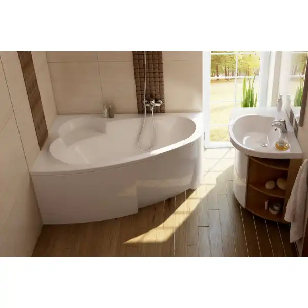 Акриловая ванна Ravak ASYMMETRIC 160х105 C461000000 левая, Белая фото 2