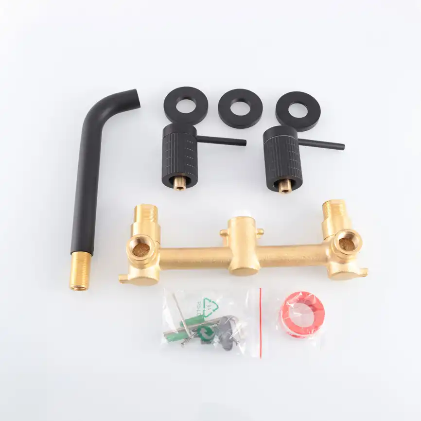 Смеситель для раковины Vincea Groove VBFW-4G1MB встраиваемый, черный фото 4