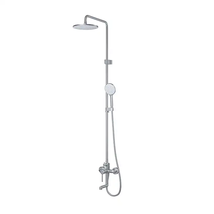 Душевая система IDDIS Aiger AIGBC3Fi06 для ванны с изливом цвет, Матовый хром фото 2