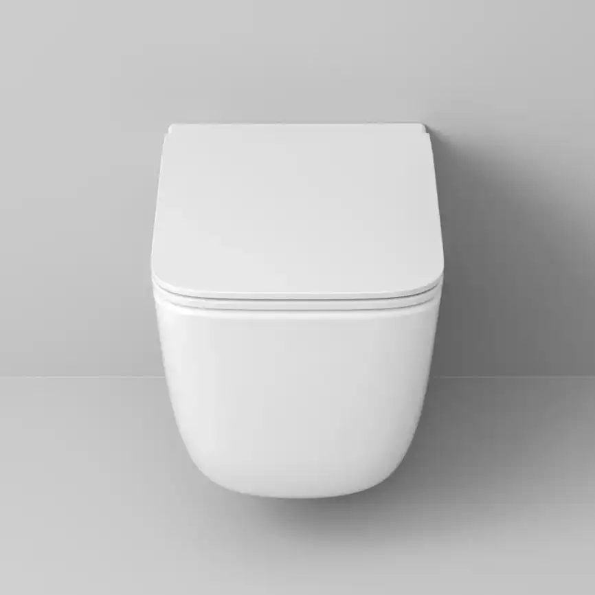 Подвесной унитаз Grossman GR-4409SQ безободковый, смыв торнадо, Белый глянцевый фото 2