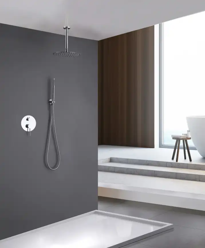 Душевая система ABBER Emotion AF8821 скрытого монтажа без излива, хром фото 2