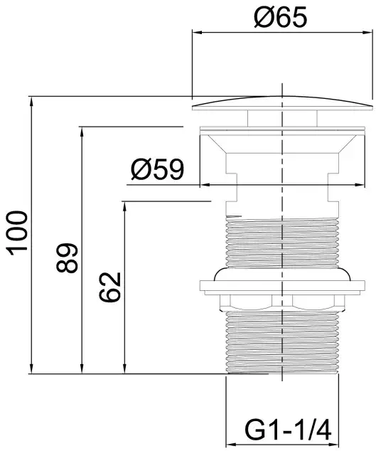 Донный клапан Allen Brau Priority 5.31024-BN никель брашированный фото 2
