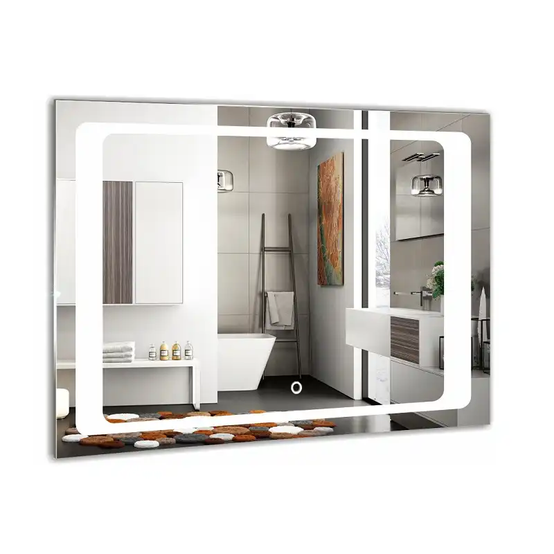 Зеркало Azario Фортуна 80х60 ФР-00000947 с подстветкой, сенсорный выключатель с функцией диммера фото 1