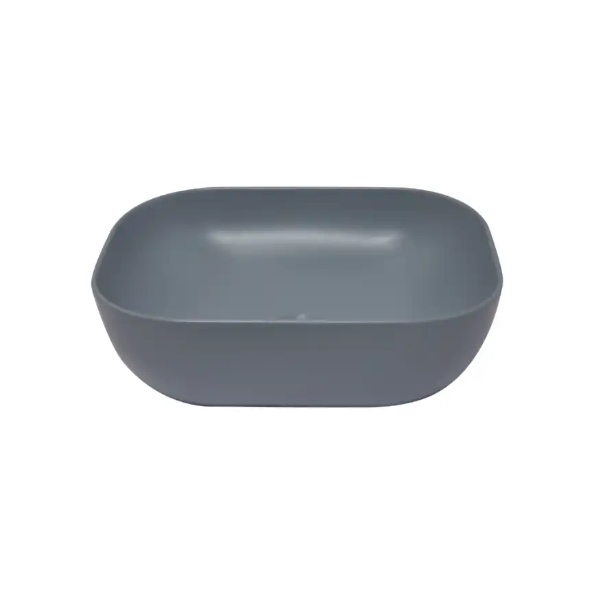 Раковина AVS Клара 51x40 голубая матовая с донным клапаном фото 2