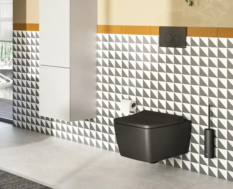 Унитаз Vitra Metropole 7672B083-0101 подвесной Черный матовый без сиденья фото 4