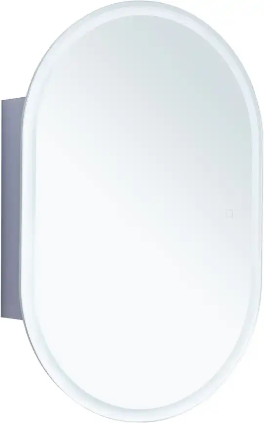 Зеркальный шкаф Aquanet Монте 60 белый, с LED подсветкой, 344788 фото 1