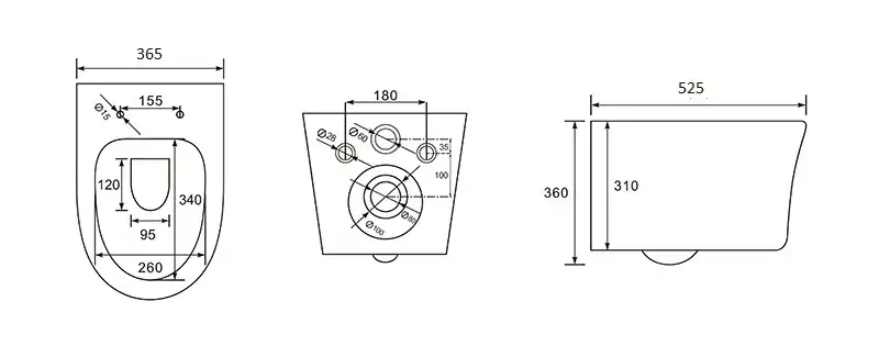 Подвесной унитаз Aquatek Ника AQ2009-00 безободковый, с сиденьем микролифт, Белый фото 2