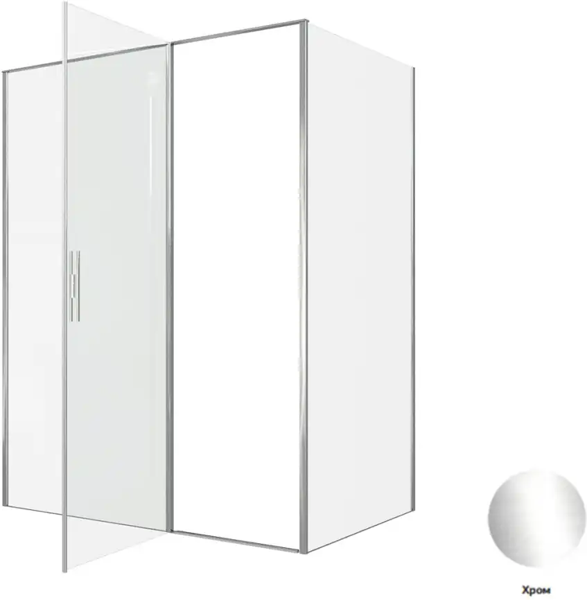 Душевой уголок Allen Brau Priority 160x100 3.31037.00 + 3.31046.00 хром фото 5