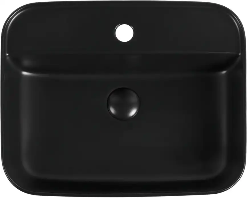 Раковина накладная Aquanet SOUL-2-MB 50х40х13,5 прямоугольная, Черная матовая фото 4