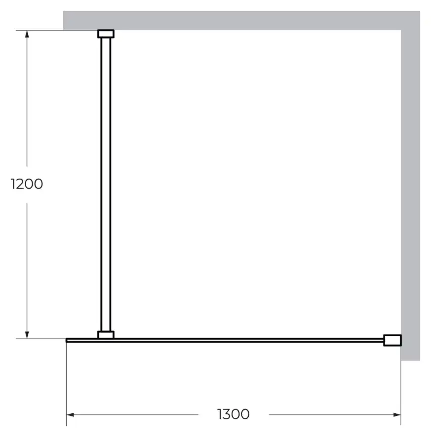 Душевая перегородка CEZARES LIBERTA-L-1-130-120-C-Cr стекло Прозрачное, профиль Хром фото 5