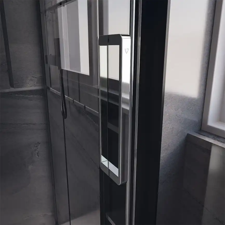 Душевой уголок  Veconi Premium Trento 120х90 PTC40-SP-12090-CH-01-C4, стекло Прозрачное профиль Хром фото 2