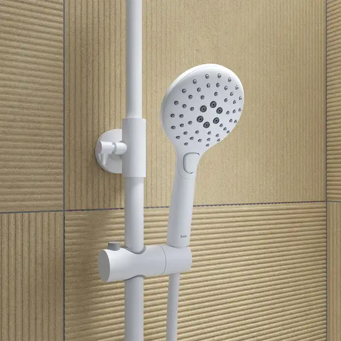 Душевая система IDDIS Ray RAYWT3Fi06 для ванны с изливом цвет, Матовый белый фото 5