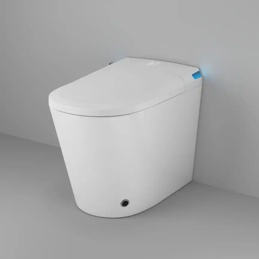 Электронный унитаз-биде Grossman Smart GR-PR-5702 приставной, с импульсным смывом, белый фото 1