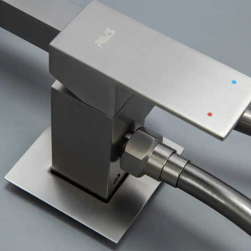 Гигиенический душ со смесителем AVS Cube 811-231-GM, оружейная сталь фото 5